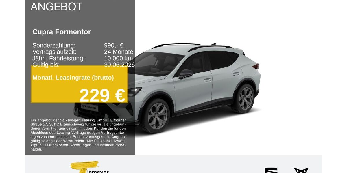Cupra Formentor 26.813 km 32.430 &euro; Lüdenscheid 58513
