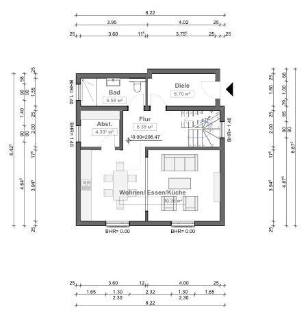 Einfamilienhaus Gummersbach Berstig Süd - 4 Zimmer, 130 m&sup2;, 1.490&euro; | Angebot:26211220