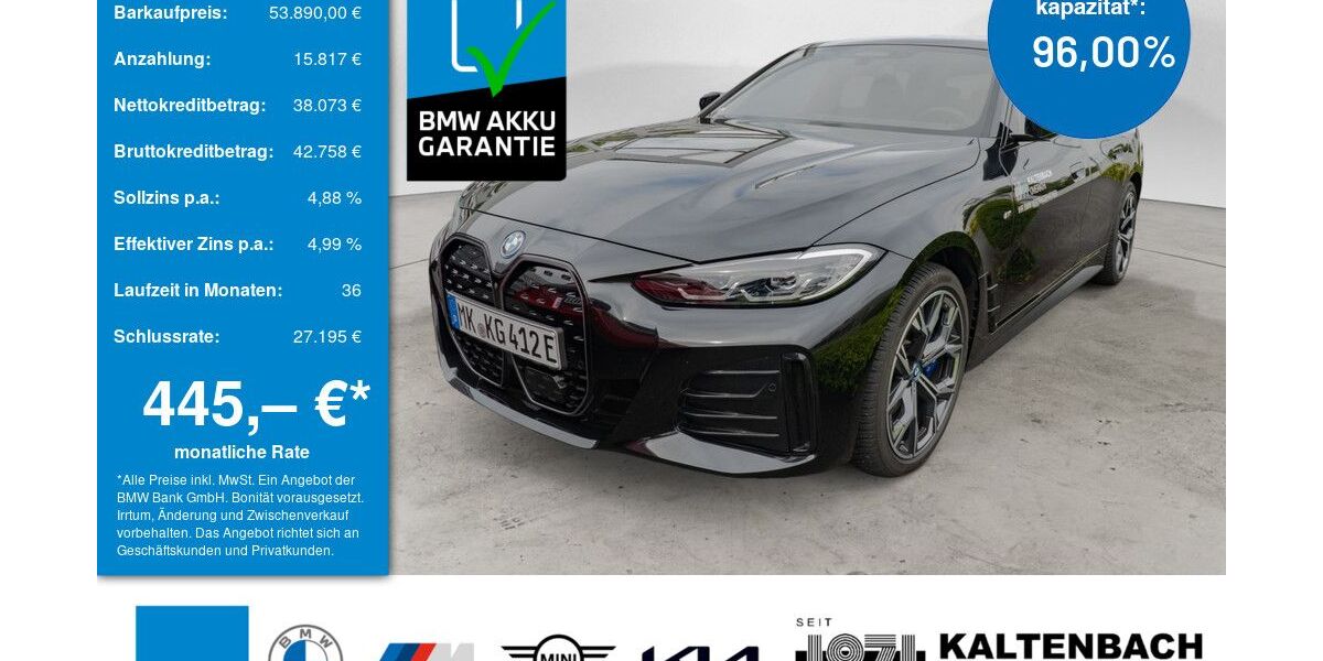 BMW i4 22.249 km 53.890 &euro; Overath-Vilkerath 51491