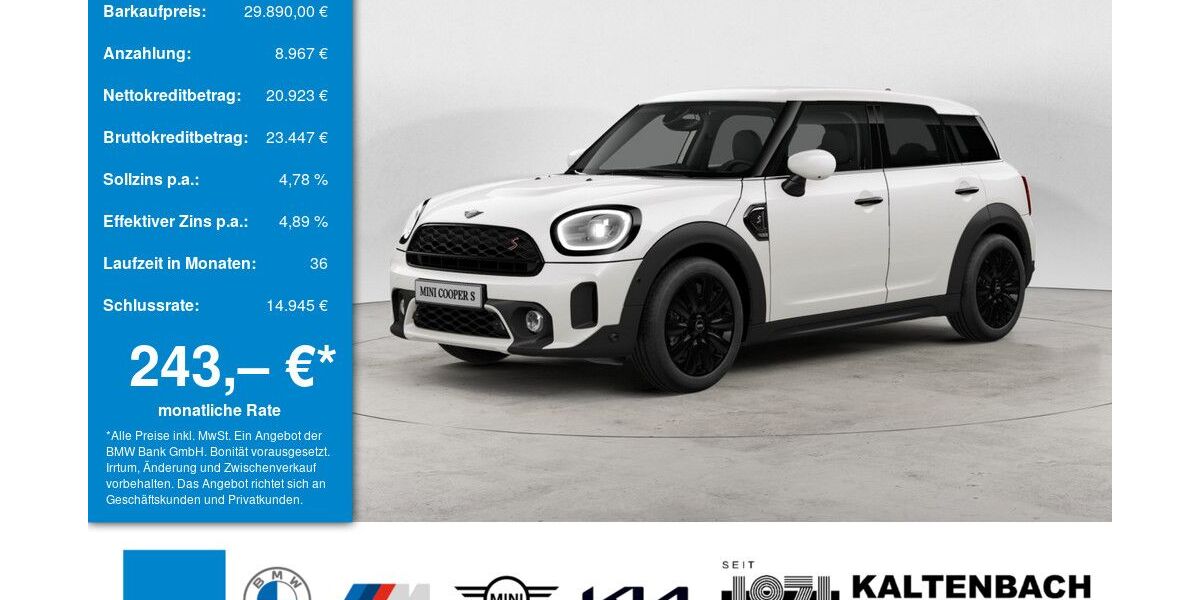 Mini Countryman S (Cooper) 34.084 km 29.890 &euro; Wiehl 51674