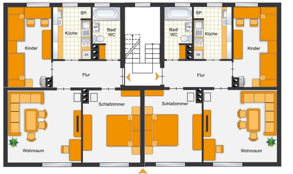 Etagenwohnung Bergneustadt - 3 Zimmer, 60 m&sup2;, 439&euro; | Angebot:26456137