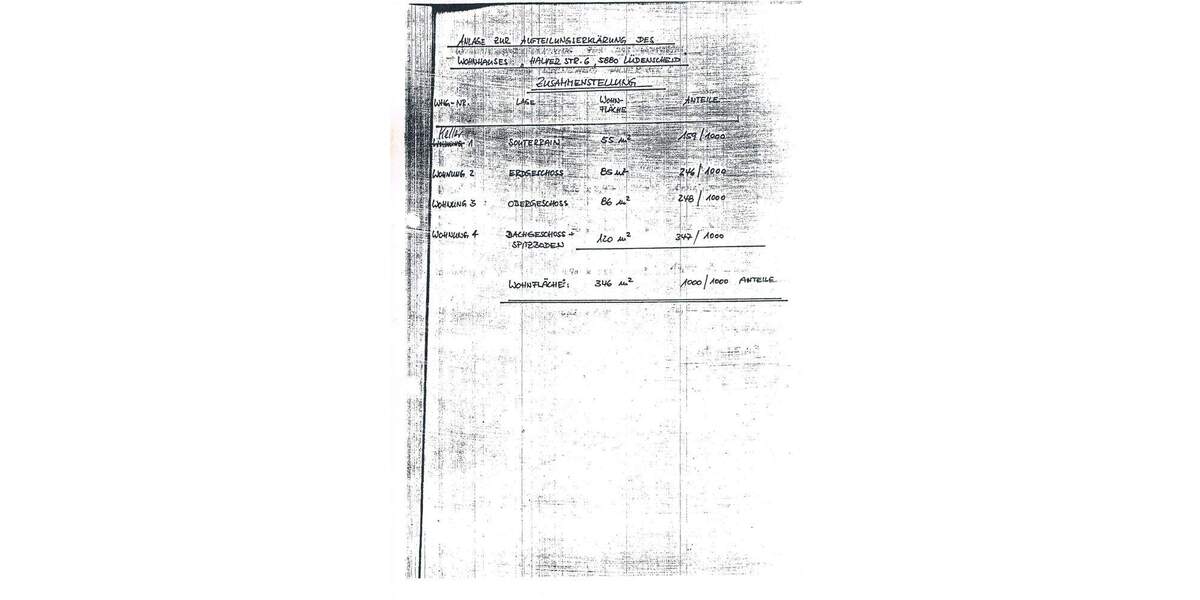 Etagenwohnung Lüdenscheid Brügge - 3 Zimmer, 84 m&sup2;, 119.000&euro; | Angebot:25664401