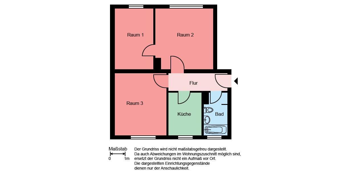 Etagenwohnung Plettenberg - 3 Zimmer, 56 m&sup2;, 399&euro; | Angebot:24796057