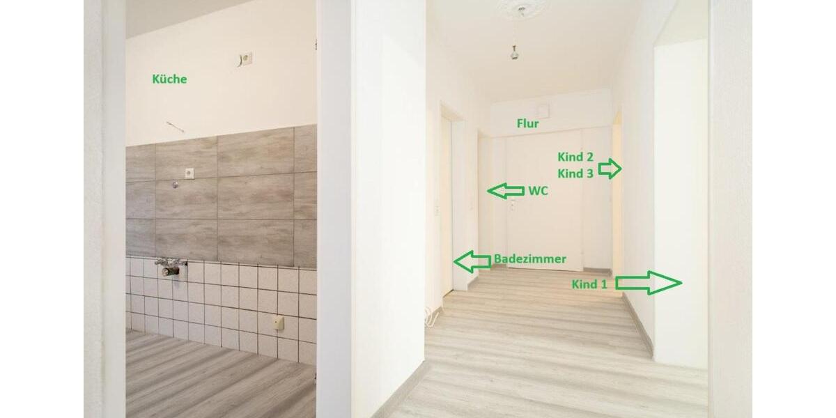 Erdgeschoßwohnung Marienheide - 5 Zimmer, 105 m&sup2;, 840&euro; | Angebot:25606600