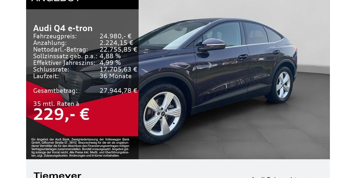 Audi Q4 e-tron 39.383 km 23.860 &euro; Lüdenscheid 58511