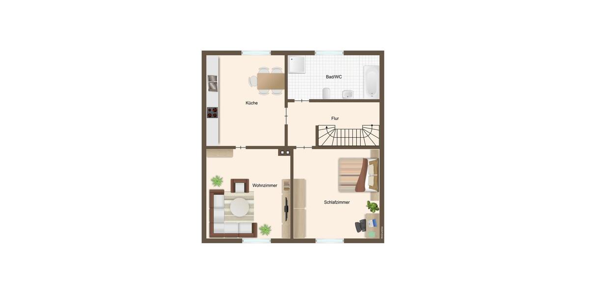 Etagenwohnung Engelskirchen - 2 Zimmer, 56 m&sup2;, 480&euro; | Angebot:23666733