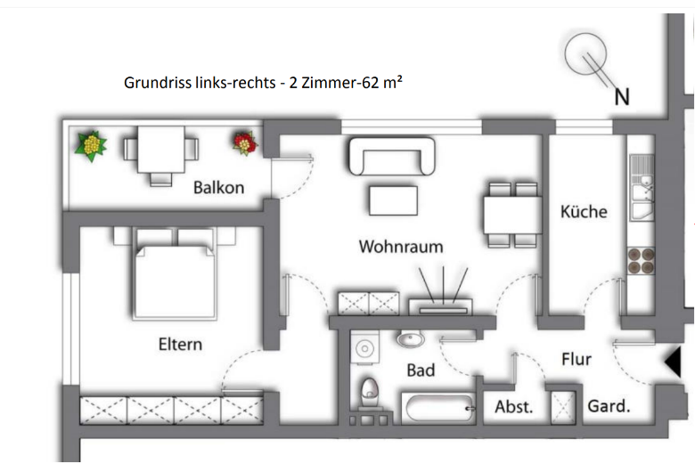 Etagenwohnung Meinerzhagen - 2 Zimmer, 62 m&sup2;, 119.000&euro; | Angebot:26884065