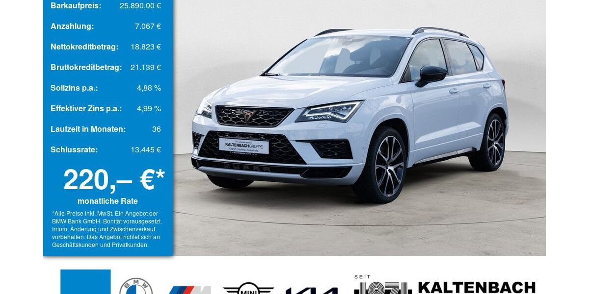 Cupra Ateca 75.538 km 25.390 &euro; Wipperfürth/Hämmern 51688