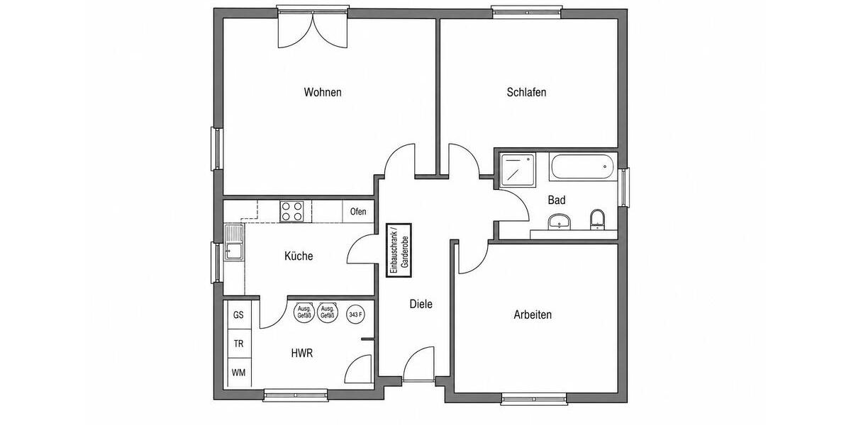 Bungalow Lindlar - 3 Zimmer, 92 m&sup2;, 385.000&euro; | Angebot:27438363