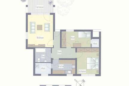 Wohnung Meinerzhagen Fumberg - 3 Zimmer, 74 m&sup2;, 555&euro; | Angebot:24638594