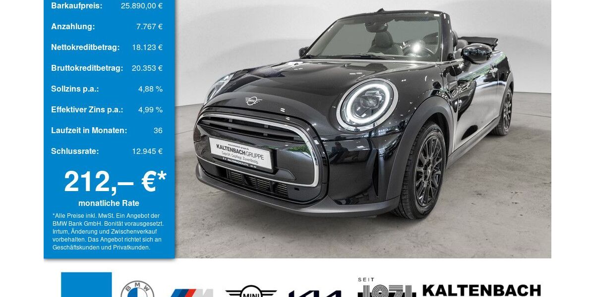 Mini Cooper Cabrio 30.930 km 25.890 &euro; Lüdenscheid 58509
