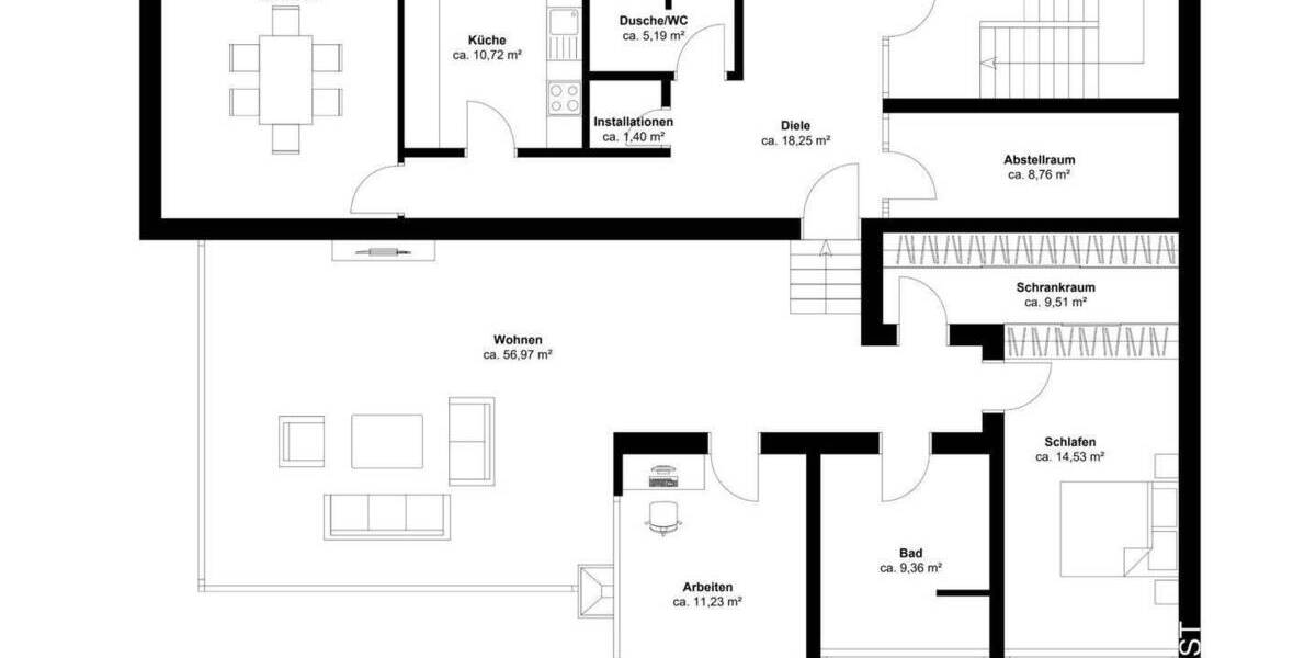 Bungalow Overath Steinenbrück - 6 Zimmer, 255 m&sup2;, 820.000&euro; | Angebot:25686781