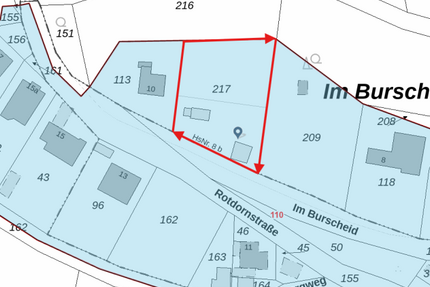 Provisionsfrei* Grundstück mit Fernblick für ihr Haus oder unser bereits geplantes 3 Parteienhaus mit 300qm - Grundstück Wiehl Wiehlsiefen | Angebot:27413078
