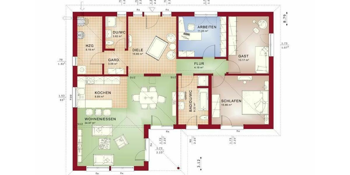 Bungalow Windeck - 4 Zimmer, 140 m&sup2;, 552.116&euro; | Angebot:9126014