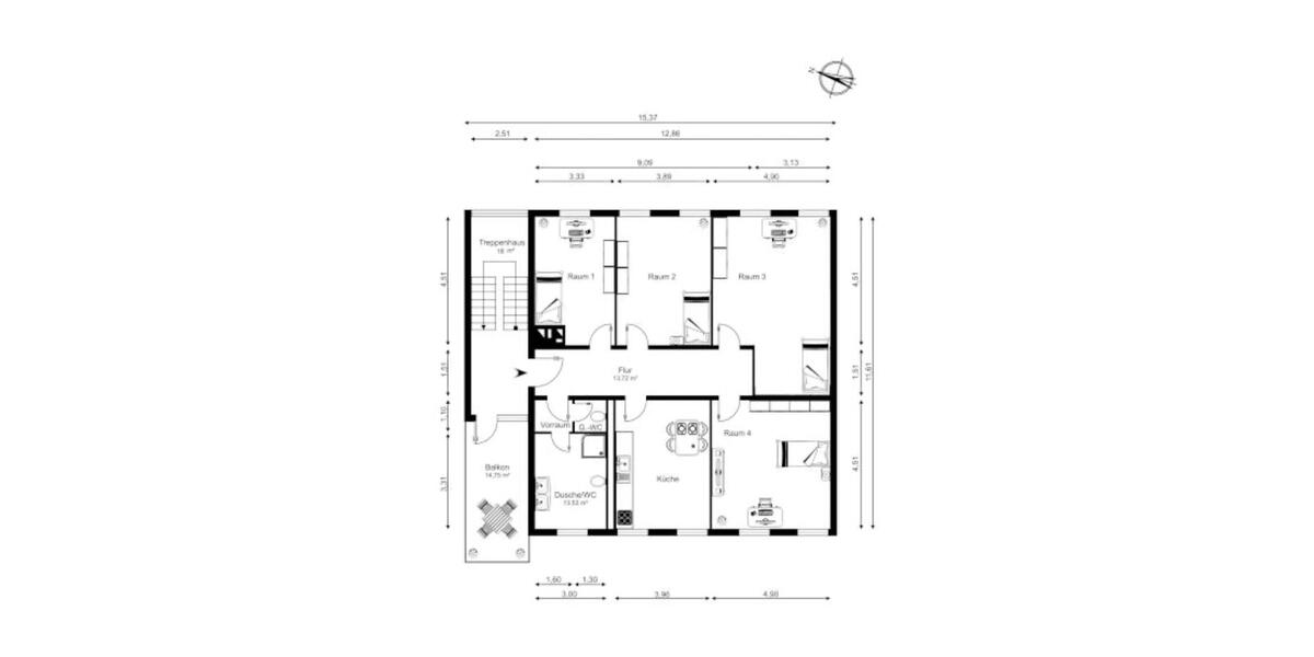 Etagenwohnung Gummersbach Berstig Süd - 27 Zimmer, 125 m&sup2;, 395&euro; | Angebot:27572154
