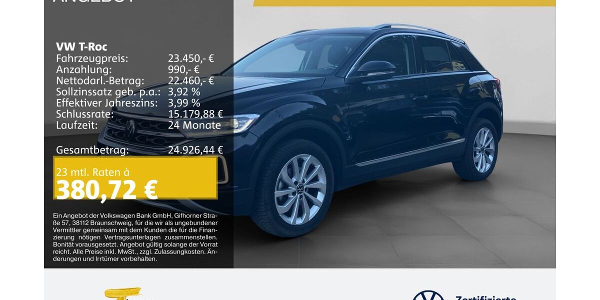 VW T-Roc 76.723 km 23.450 &euro; Plettenberg 58840