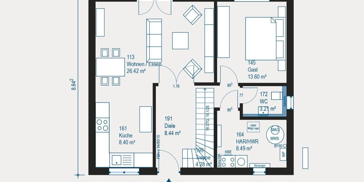 Individuell geplantes Einfamilienhaus in Windeck - Flexibles Wohnen mit allkauf Servicekomfort - Einfamilienhaus Windeck | Angebot:27301940