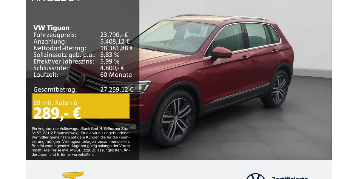 VW Tiguan 99.393 km 22.860 &euro; Plettenberg 58840