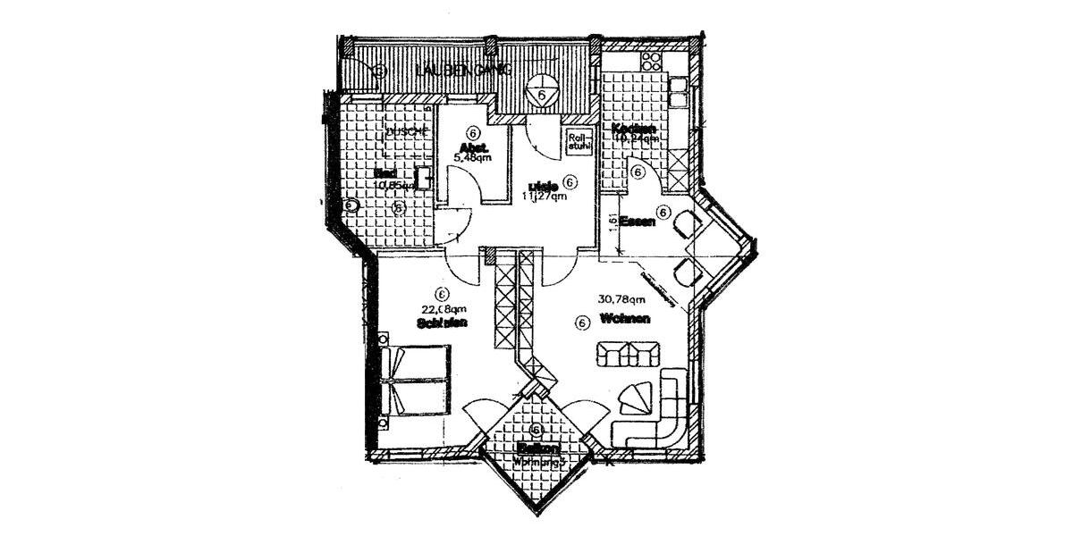 Etagenwohnung Attendorn - 2 Zimmer, 94 m&sup2;, 940&euro; | Angebot:25415081