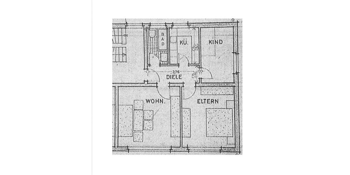 Etagenwohnung Radevormwald - 3 Zimmer, 59 m&sup2;, 500&euro; | Angebot:26656182
