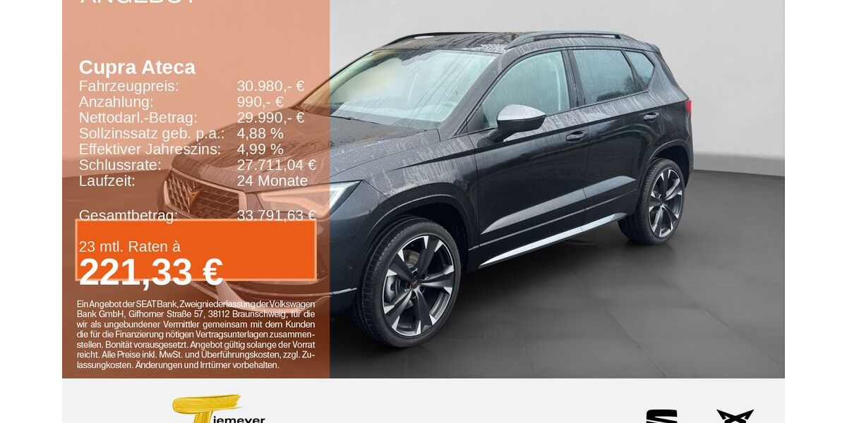 Cupra Ateca 1.500 km 30.420 &euro; Plettenberg 58840