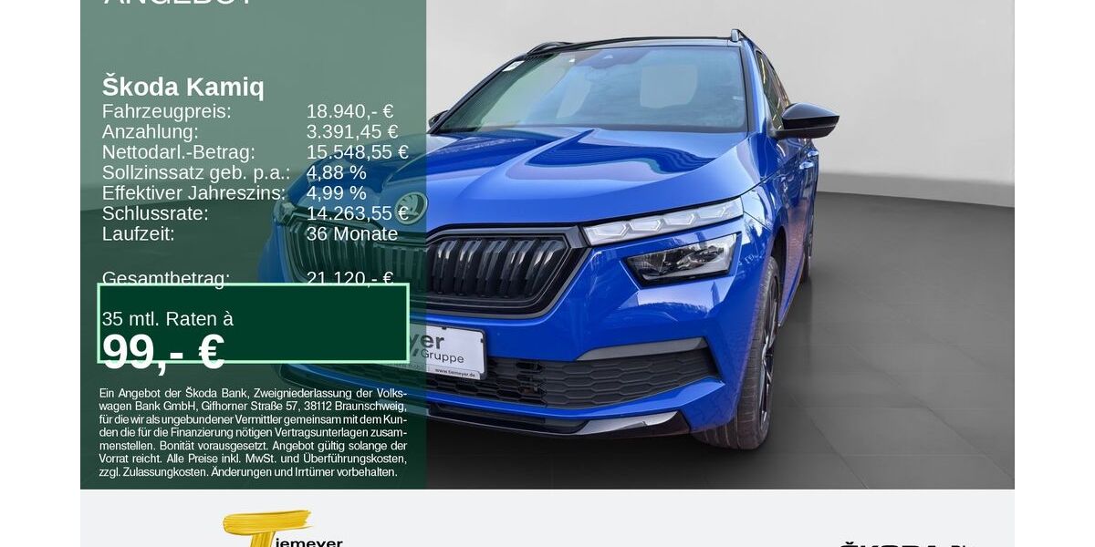 Skoda Kamiq 18.379 km 18.190 &euro; Werdohl 58791