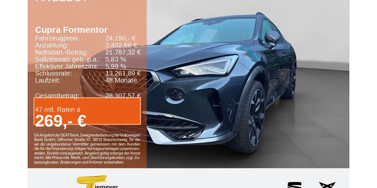 Cupra Formentor 57.031 km 23.590 &euro; Plettenberg 58840