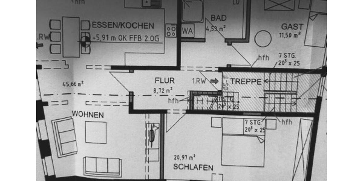 Etagenwohnung Plettenberg - 3 Zimmer, 90 m&sup2;, 660&euro; | Angebot:25547496