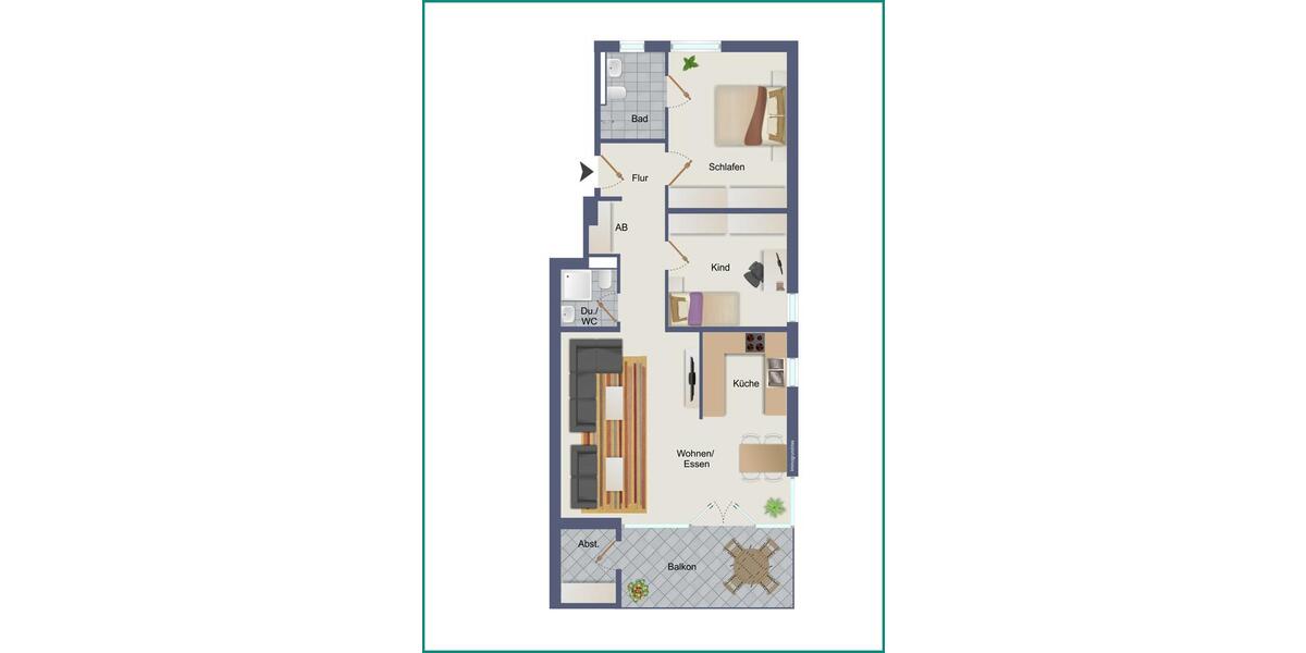Etagenwohnung Radevormwald - 3 Zimmer, 87 m&sup2;, 1.057&euro; | Angebot:26180135