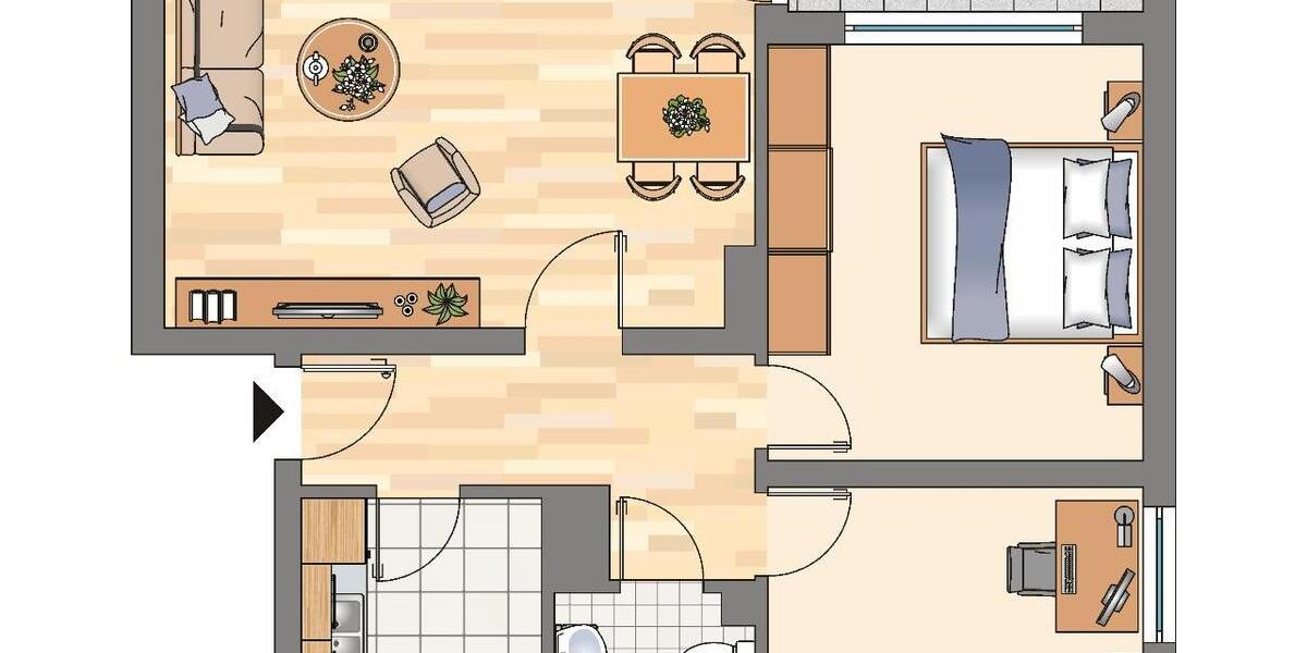 Etagenwohnung Lüdenscheid Othlinghausen - 3 Zimmer, 63 m&sup2;, 479&euro; | Angebot:21094490