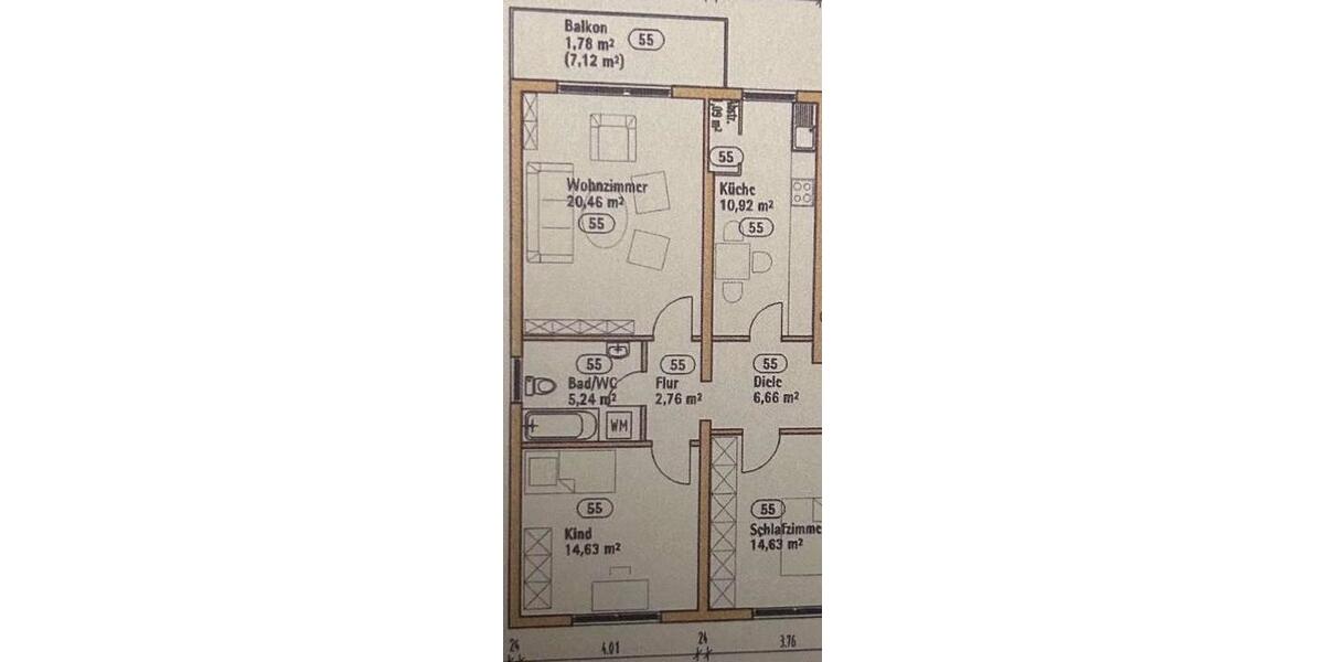 Etagenwohnung Wermelskirchen - 3 Zimmer, 79 m&sup2;, 230.000&euro; | Angebot:26433467