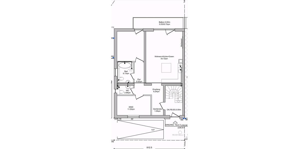 Erdgeschoßwohnung Waldbröl - 3 Zimmer, 80 m&sup2;, 1.000&euro; | Angebot:27586888