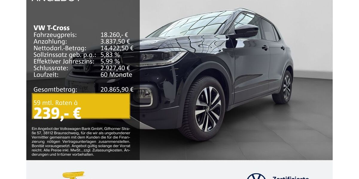 VW T-Cross 37.417 km 17.860 &euro; Lüdenscheid 58507