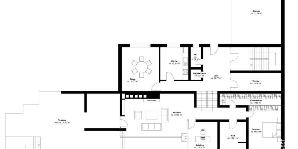 Bungalow Overath Steinenbrück - 6 Zimmer, 255 m&sup2;, 820.000&euro; | Angebot:25686781