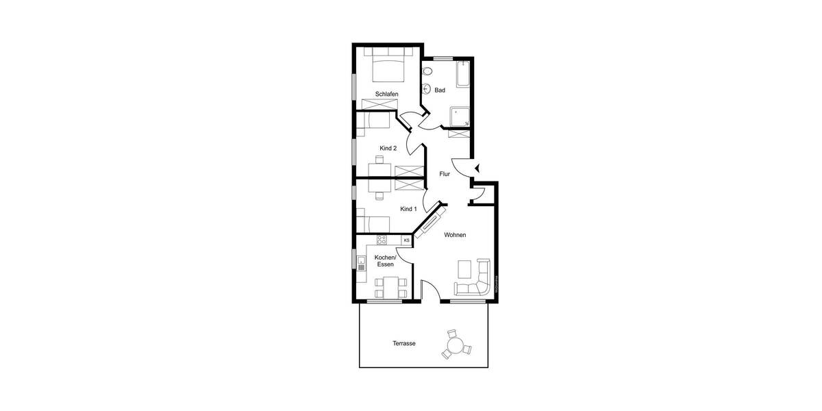 Etagenwohnung Attendorn - 4 Zimmer, 102 m&sup2;, 289.500&euro; | Angebot:26451638