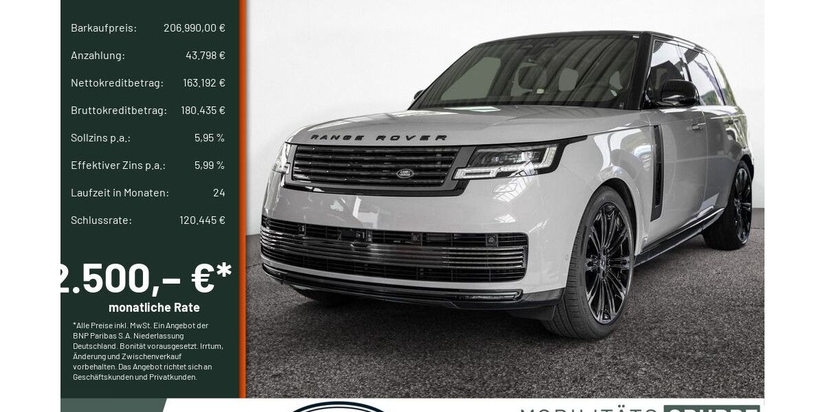 Land Rover Range Rover 15.000 km 196.990 &euro; Engelskirchen 51766