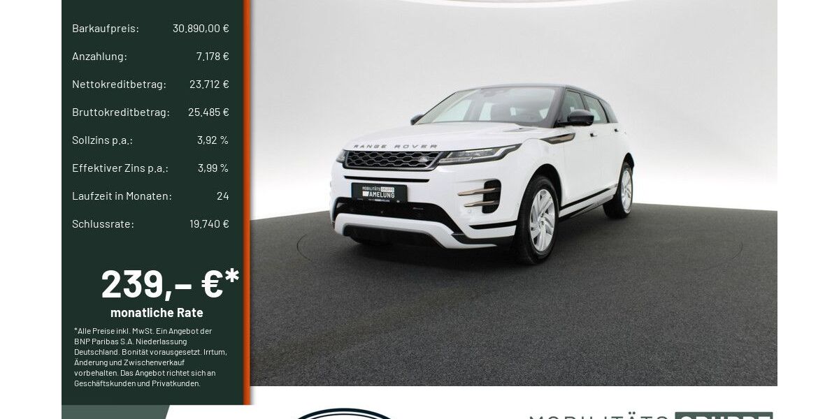 Land Rover Range Rover Evoque 19.516 km 30.390 &euro; Engelskirchen 51766