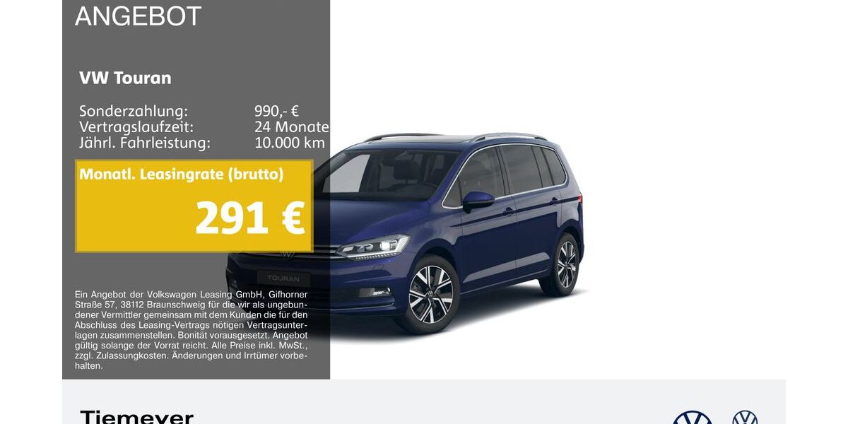 VW Touran 10.508 km 36.690 &euro; Plettenberg 58840