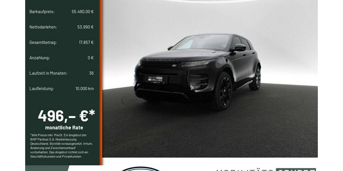 Land Rover Range Rover Evoque 1.500 km 55.490 &euro; Engelskirchen 51766