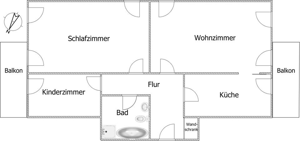 Etagenwohnung Kierspe - 3 Zimmer, 600&euro; | Angebot:23088050