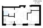 Etagenwohnung Olpe - 2 Zimmer, 37 m&sup2;, 511&euro; | Angebot:26148536