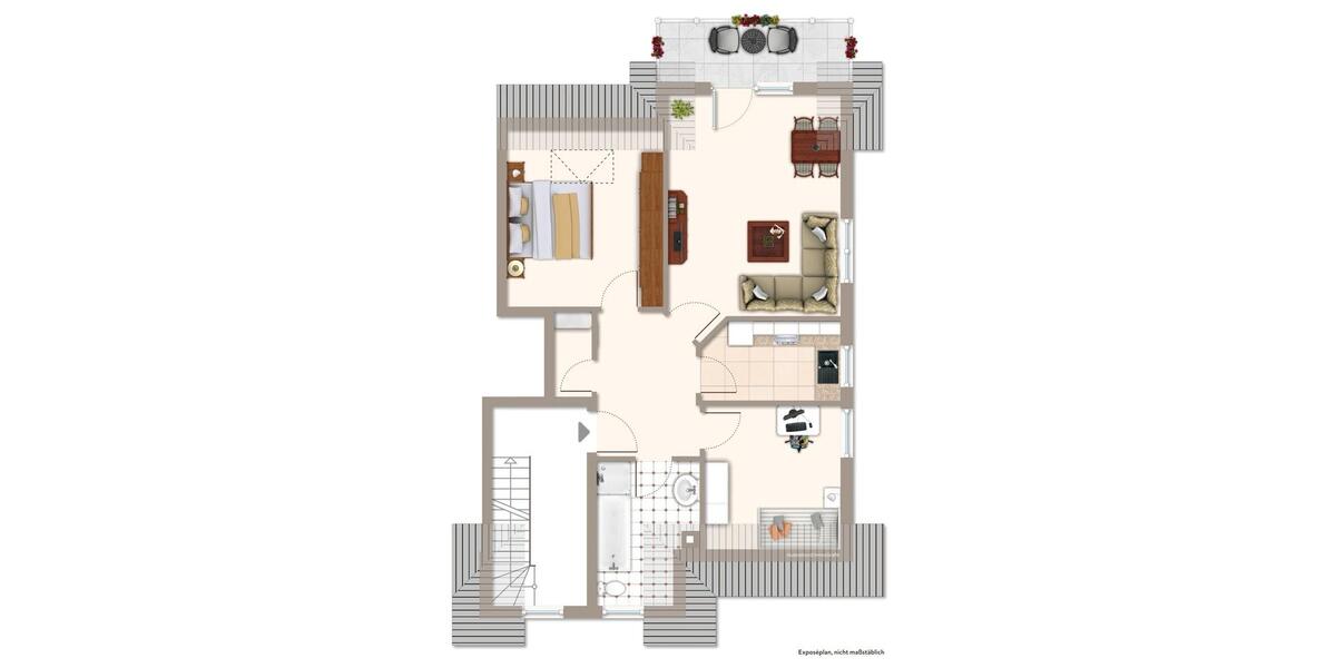Dachgeschoßwohnung Olpe - 3 Zimmer, 67 m&sup2;, 700&euro; | Angebot:27592746
