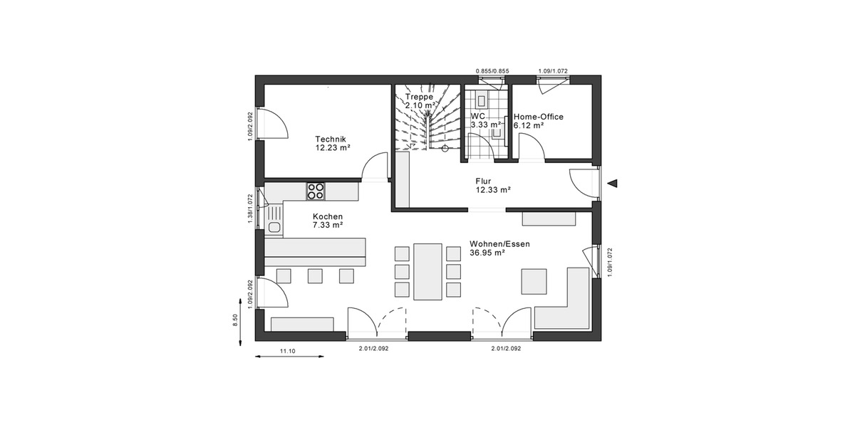 Einfamilienhaus Eitorf - 5 Zimmer, 160 m&sup2;, 2.355&euro; | Angebot:24532405