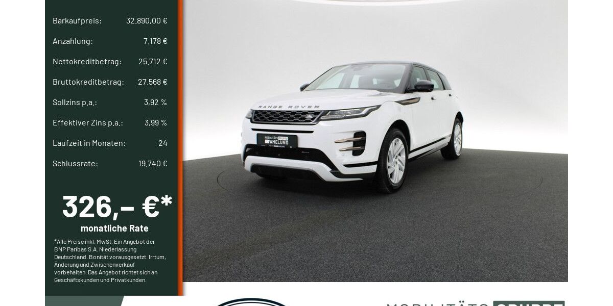 Land Rover Range Rover Evoque 19.516 km 32.890 &euro; Engelskirchen 51766