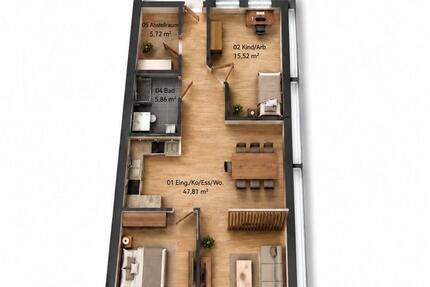 Wohnung Lüdenscheid - 3 Zimmer, 90 m&sup2;, 219.000&euro; | Angebot:26852858