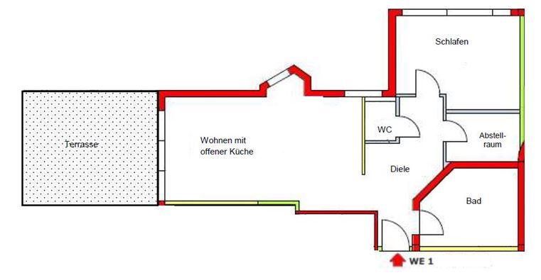 Terrassenwohnung Engelskirchen - 2 Zimmer, 86 m&sup2;, 860&euro; | Angebot:27557446
