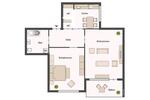 Etagenwohnung Gummersbach Hepel - 2 Zimmer, 71 m&sup2;, 150.000&euro; | Angebot:26490692