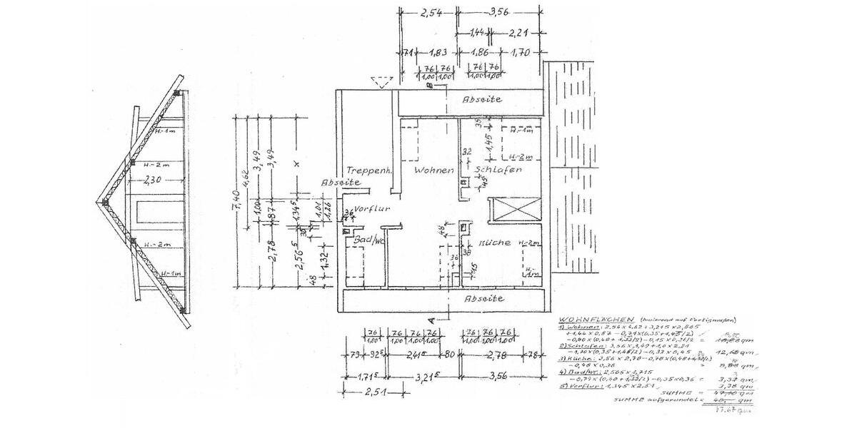 Dachgeschoßwohnung Engelskirchen - 1 Zimmer, 50 m&sup2;, 390&euro; | Angebot:27564912