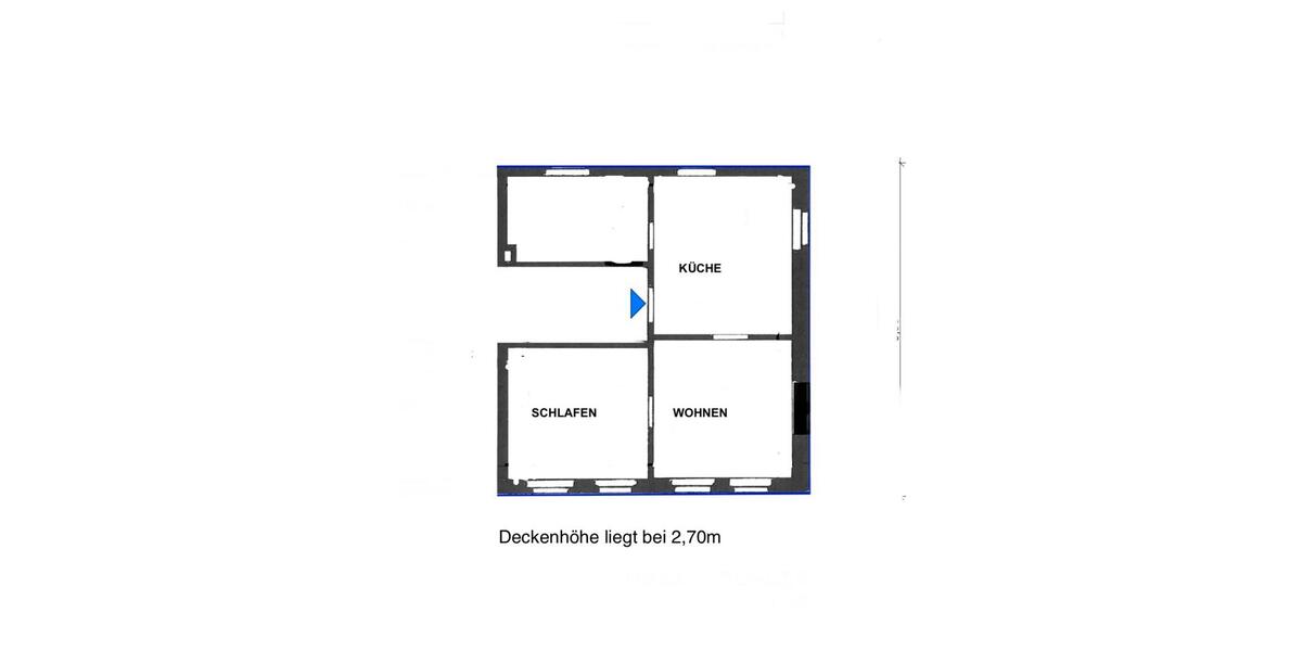 Etagenwohnung Bergneustadt - 2 Zimmer, 62 m&sup2;, 535&euro; | Angebot:25962568