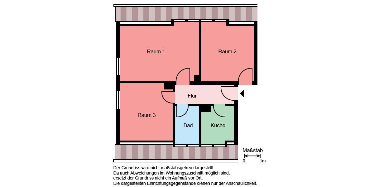 Dachgeschoßwohnung Herscheid - 2 Zimmer, 42 m&sup2;, 349&euro; | Angebot:26677456